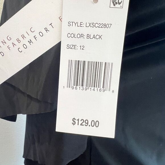 Beyond Control Black Tiered One-Piece Swimsuit Solid Citizen Size 12 - Picture 7 of 7